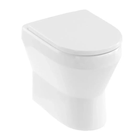 Britton Curve 2 Rimless Back To Wall Toilet Pan - Soft Close Seat - Envy Bathrooms Ltd