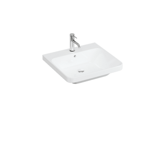 Britton Dalston 600mm Basin - 1TH - White - DAL060 - Envy Bathrooms Ltd