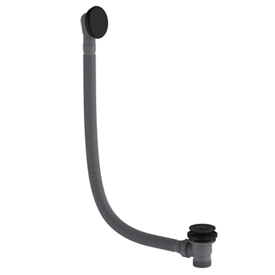Britton Hoxton Sprung Plug Bath Waste - Matt Black - Envy Bathrooms Ltd