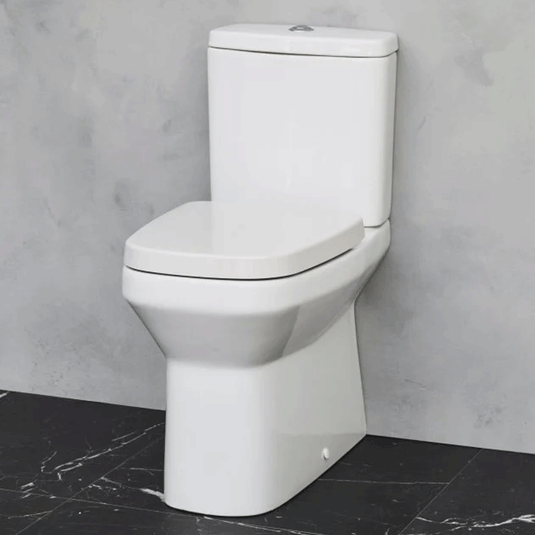 Britton Open Back Close Coupled Toilet - White - MYCCTW - Envy Bathrooms Ltd