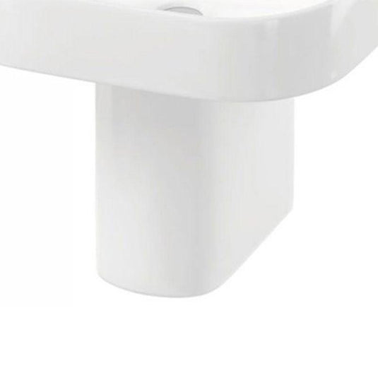 Britton Round Semi Pedestal - White - SP1033 - Envy Bathrooms Ltd