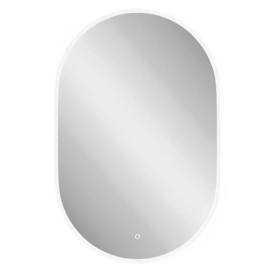 Britton Shoreditch Oval LED Bathroom Mirror 1000mm H x 650mm W - Illuminated - Chrome - Envy Bathrooms Ltd