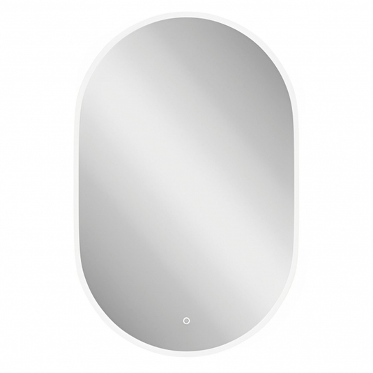 Britton Shoreditch Oval LED Bathroom Mirror 1000mm H x 650mm W - Illuminated - Chrome - Envy Bathrooms Ltd