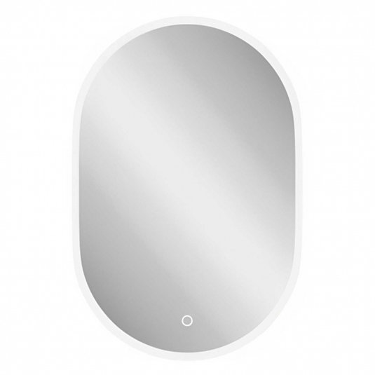 Britton Shoreditch Oval LED Bathroom Mirror 600mm H x 400mm W - Illuminated - Chrome - Envy Bathrooms Ltd