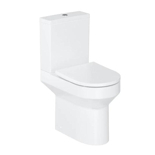 Britton Shoreditch Rimless Close Coupled Toilet Pan - Soft Close Seat - Envy Bathrooms Ltd