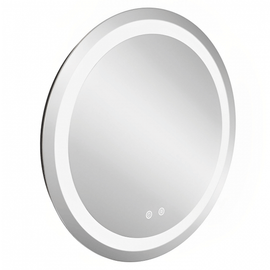 Britton Shoreditch Round LED Bathroom Mirror 900mm H x 900mm W - Illuminated - Chrome - Envy Bathrooms Ltd