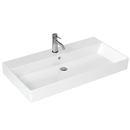 Britton Shoreditch Wall Hung Basin 850mm Wide - 1 Tap Hole - Envy Bathrooms Ltd