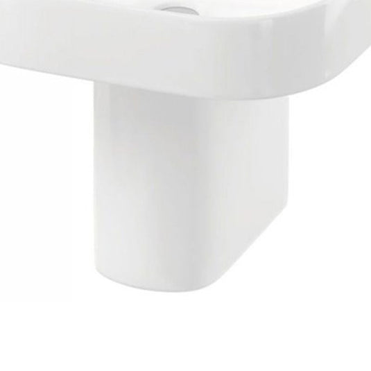 Britton Round Semi Pedestal - White - SP1033