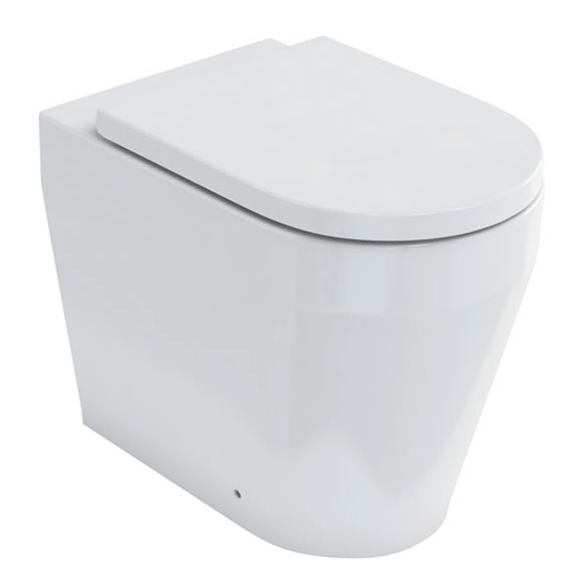 Britton Stadium Back To Wall Toilet Pan - Soft Close Seat - Envy Bathrooms Ltd