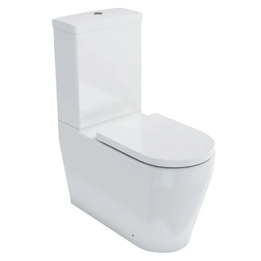 Britton Stadium Close Coupled Toilet Pan - Soft Close Seat - Envy Bathrooms Ltd