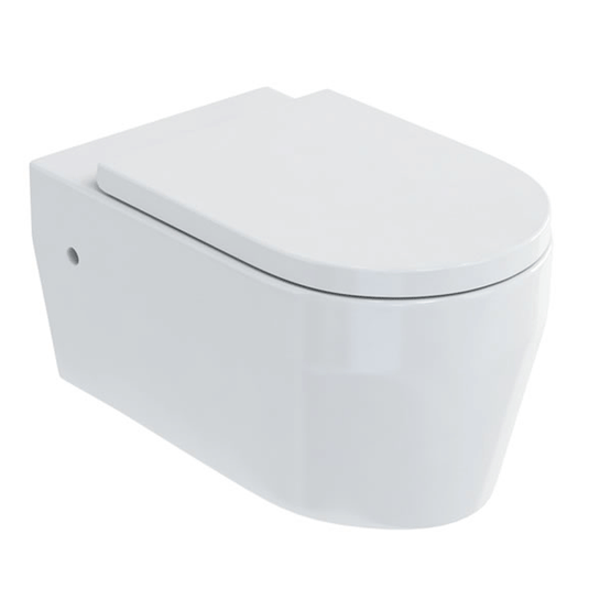 Britton Stadium Wall Hung Toilet Pan - Soft Close Seat - Envy Bathrooms Ltd