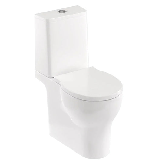 Britton Trim Close Coupled Toilet Pan - Soft Close Seat - Envy Bathrooms Ltd