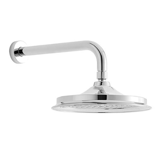 Burlington 9" Shower Rose & Straight Wall Mounted Arm Chrome | V17-V11 - Envy Bathrooms Ltd