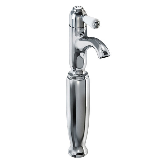 Burlington Chelsea Curved Tall Basin Mixer Chrome | CHE2 - Envy Bathrooms Ltd