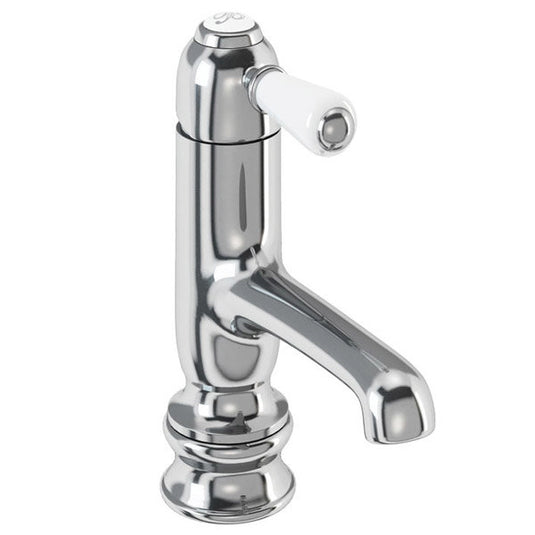 Burlington Chelsea Regent Straight Mono Basin Mixer Chrome | CHR19 - Envy Bathrooms Ltd