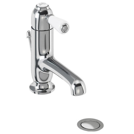 Burlington Chelsea Straight Mono Basin Mixer Tap Chrome | CH20 - Envy Bathrooms Ltd