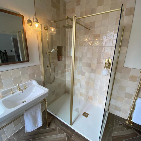 Burlington Claremont 3TH Basin Mixer with Pop Up Waste Gold | CL12-QT-GOLD - Envy Bathrooms Ltd