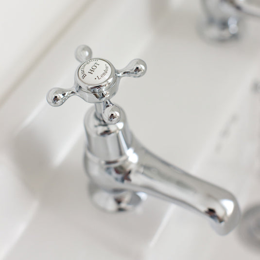Burlington Claremont Basin Taps 3" Chrome | CL1 - Envy Bathrooms Ltd