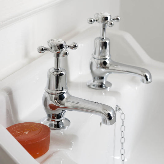 Burlington Claremont Basin Taps 3" Chrome | CL1 - Envy Bathrooms Ltd