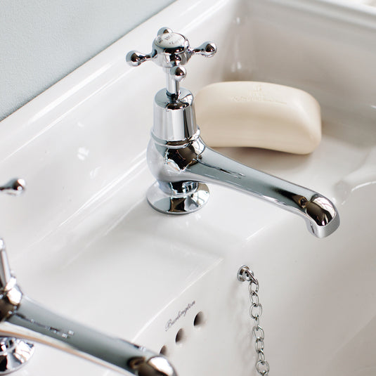Burlington Claremont Basin Taps 5" Chrome | CL2 - Envy Bathrooms Ltd