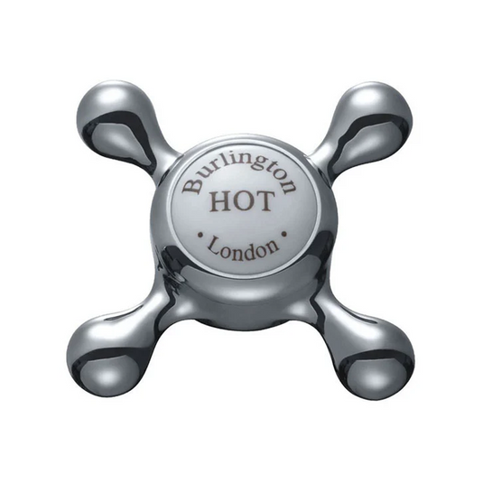 Burlington Claremont Regent Basin Mixer with Click-Clack Waste Chrome | CLR6-QT-CHR - Envy Bathrooms Ltd