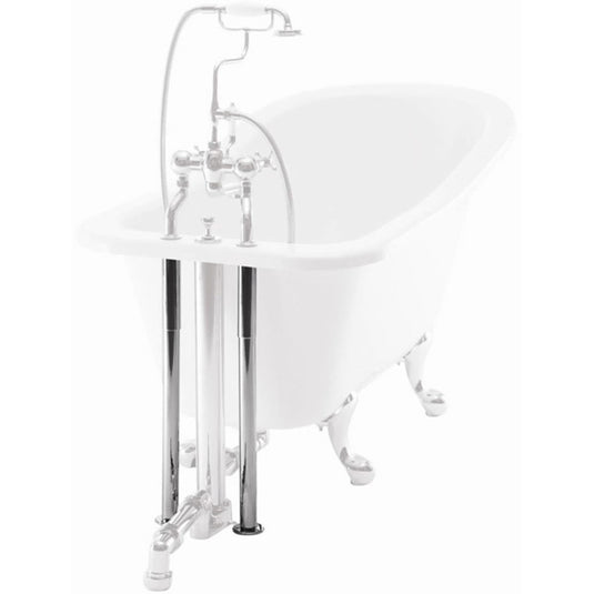 Burlington Decorative Bath Pipe Shrouds Gold | W6-GOLD - Envy Bathrooms Ltd