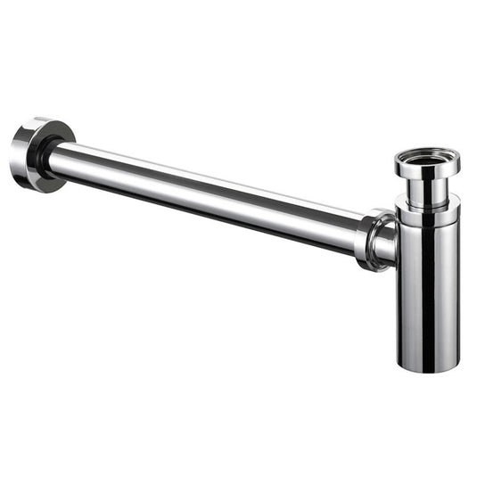 Burlington Flat Bottom Easy Access Bottle Trap Chrome | W13 - Envy Bathrooms Ltd