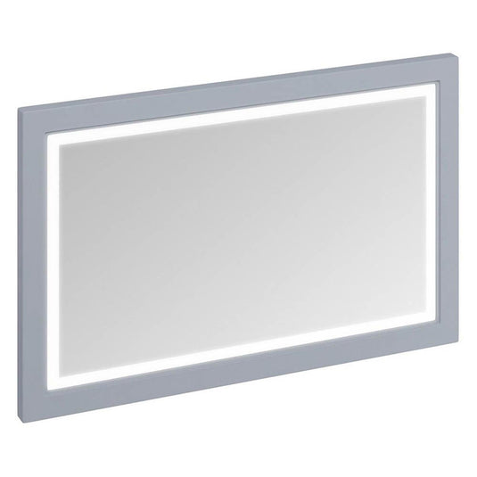 Burlington Framed 120 Mirror With LED Illumination Classic Grey | M12MG - Envy Bathrooms Ltd