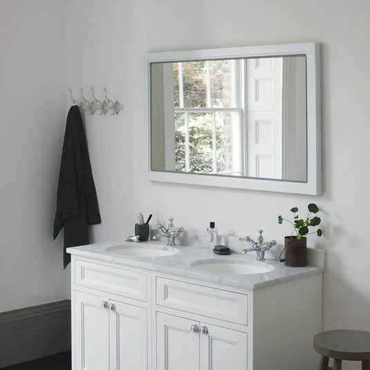 Burlington Framed 120 Mirror With LED Illumination Classic Grey | M12MG - Envy Bathrooms Ltd