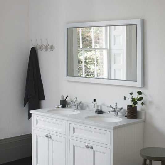 Burlington Framed 120 Mirror with LED Illumination Dark Olive | M12MO - Envy Bathrooms Ltd
