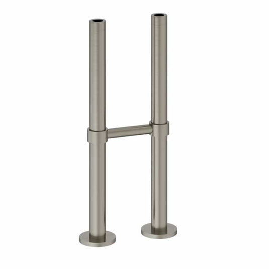 Burlington Freestanding Bath Standpipes with Support Bar Brushed Nickel | W7-BNKL - Envy Bathrooms Ltd