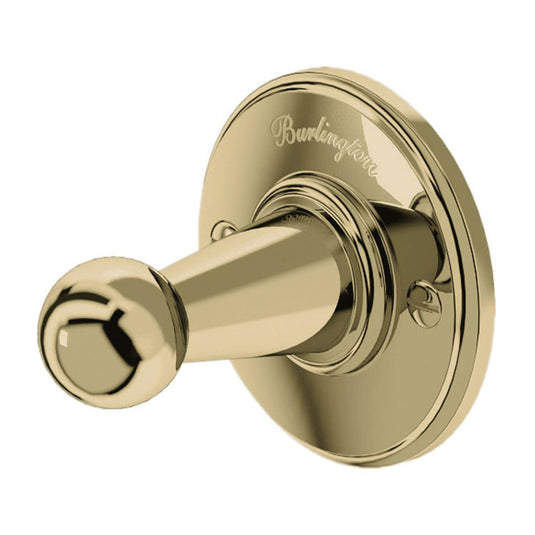 Burlington Gold Single Robe Hook Gold | A14-GOLD - Envy Bathrooms Ltd