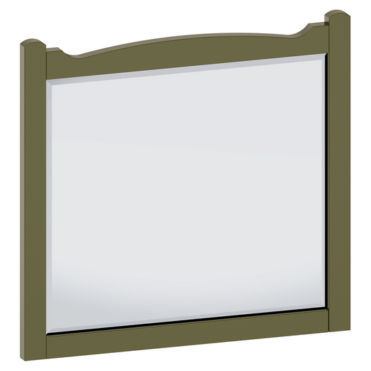 Burlington Guild 600mm Mirror - Carlyle Green | GU6057CG - Envy Bathrooms Ltd