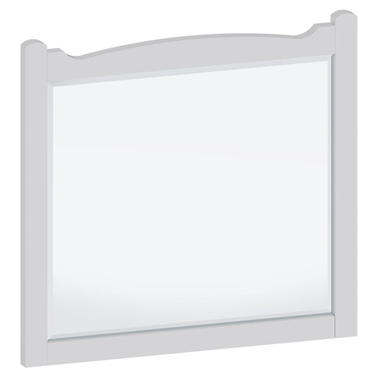 Burlington Guild 600mm Mirror Varley White | GU6057VW - Envy Bathrooms Ltd