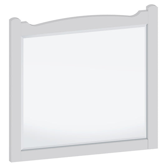 Burlington Guild 600mm Mirror Varley White | GU6057VW - Envy Bathrooms Ltd