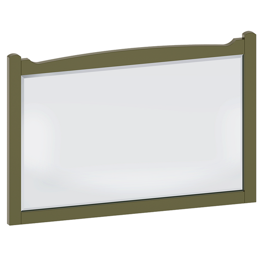 Burlington Guild 850mm Mirror - Carlyle Green | GU8557CG - Envy Bathrooms Ltd