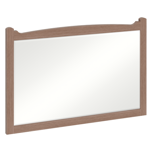 Burlington Guild 850mm Wall Mounted Mirror Dark Oak | GU8557DOK - Envy Bathrooms Ltd
