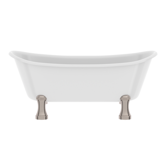 Burlington Guild Bath Leg Set Brushed Nickel | G10L - Envy Bathrooms Ltd