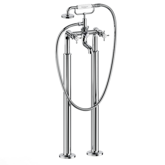 Burlington Guild Freestanding Bath Shower Mixer Chrome | BU_GU422FC - Envy Bathrooms Ltd