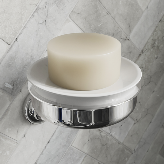 Burlington Guild Soap Dish - Chrome | GU005C - Envy Bathrooms Ltd