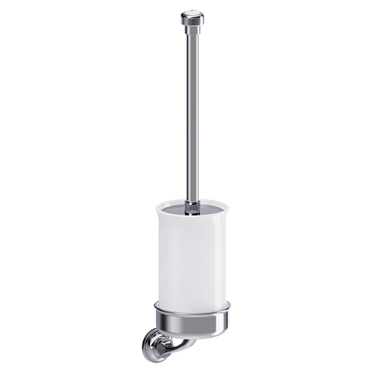 Burlington Guild Toilet Brush and Holder Chrome | GU025C - Envy Bathrooms Ltd