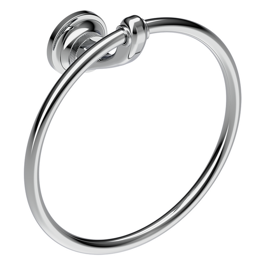 Burlington Guild Towel Ring Chrome | GU013C - Envy Bathrooms Ltd