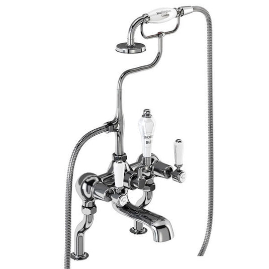 Burlington Kensington Deck Mounted Bath Shower Mixer Chrome | KE15 - Envy Bathrooms Ltd