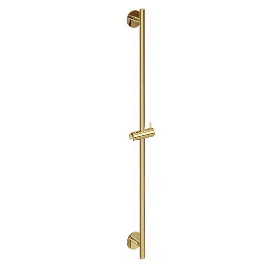 Burlington Riviera 1000mm Gold Slide Rail with Adjustable Bracket | RIV37-GOLD - Envy Bathrooms Ltd