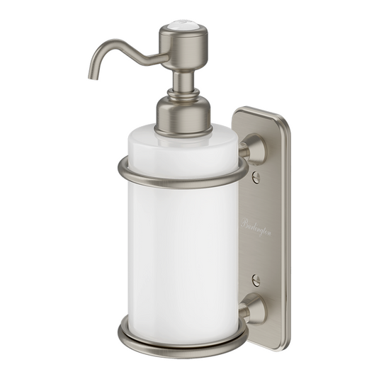 Burlington Single Soap Dispenser - Brushed Nickel | A19-BNKL - Envy Bathrooms Ltd