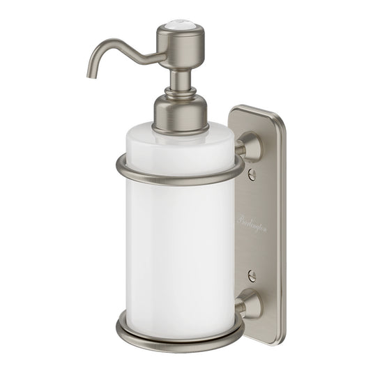 Burlington Single Soap Dispenser - Brushed Nickel | A19-BNKL - Envy Bathrooms Ltd
