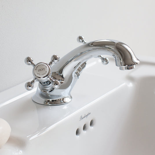 Burlington Stafford Mono Basin Mixer Chrome | STA11-QT - Envy Bathrooms Ltd
