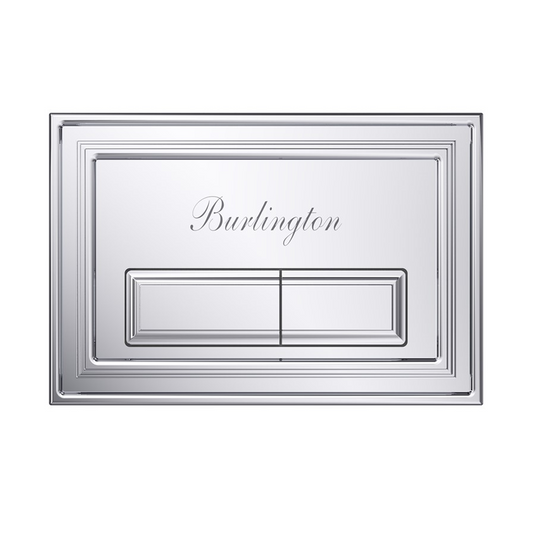 Burlington Traditional Dual Flush Plate Chrome | BURPLATEC - Envy Bathrooms Ltd