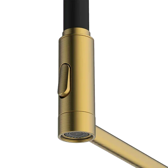 Clearwater Alasia Pro Single Lever Pull Out Kitchen Sink Mixer Tap - Brushed Brass - ALA30BB - Envy Bathrooms Ltd