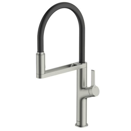 Clearwater Galex Pull Out Sensor Kitchen Sink Mixer Tap - Brushed Nickel - GAL10BN